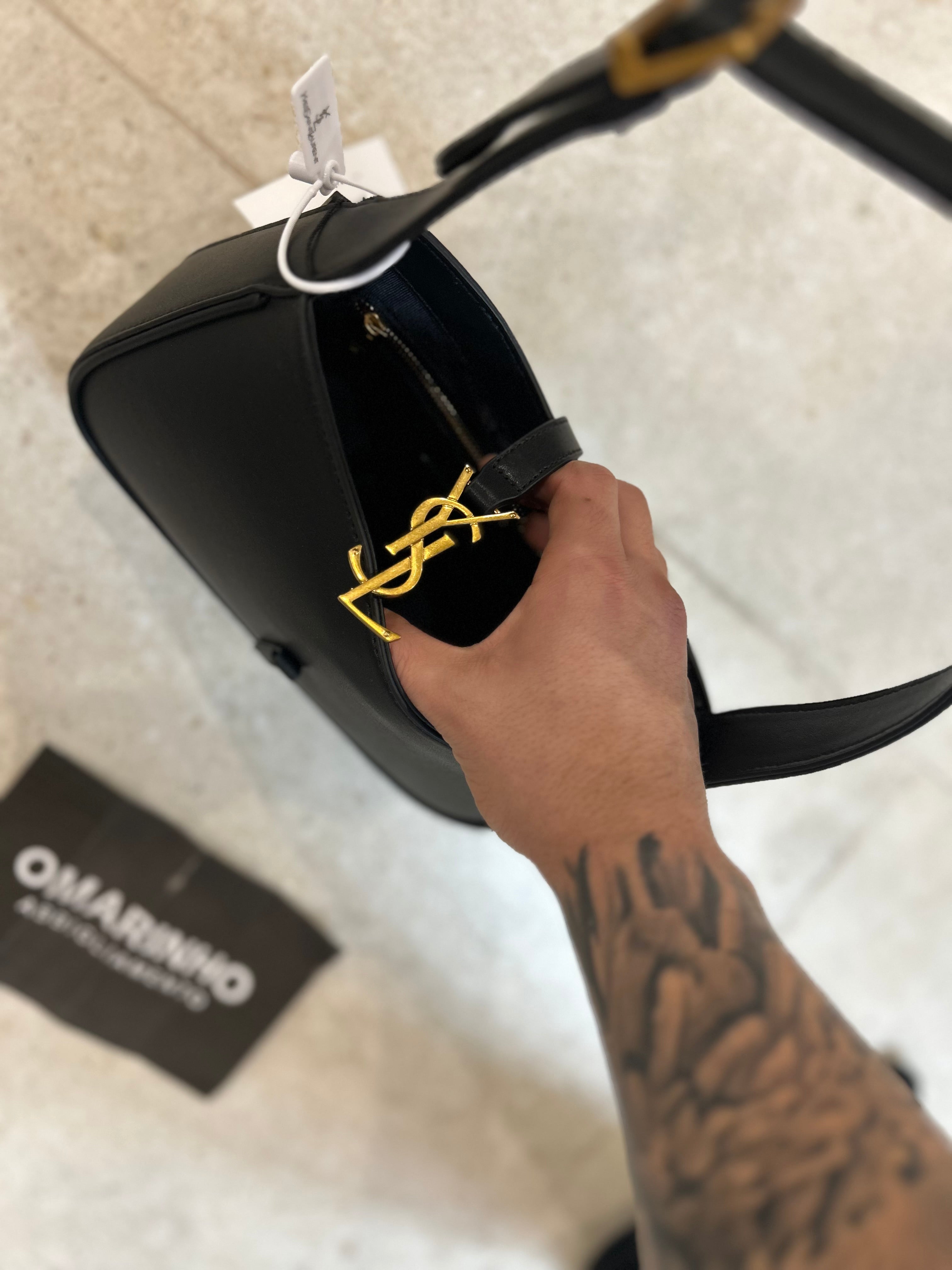 SAINT LAURENT – Borsa a Spalla Le 5 à 7 Nero